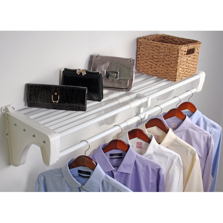 EZ SHELF from Tube Technology EZ Shelf DIY Expandable Closet Shelf